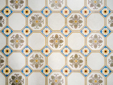 Picture of a decorative and antique mosiac floor background