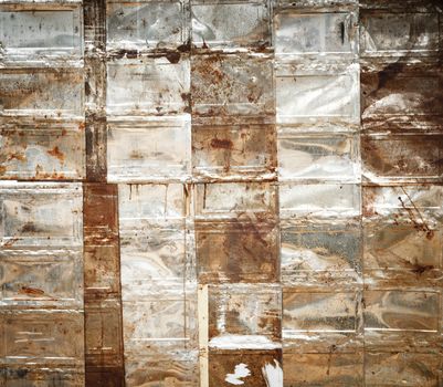 Old galvanized steel