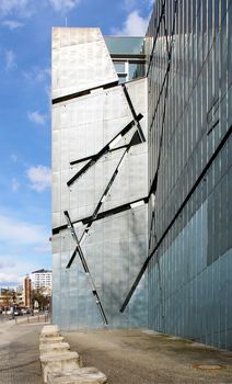 Facade of the Jewish museum in Berlin (Germany), project of the architect Daniel Libeskind