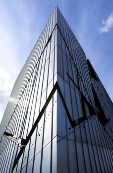 Facade of the Jewish museum in Berlin (Germany), project of the architect Daniel Libeskind