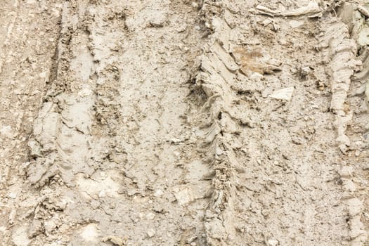 Mud with tire track texture