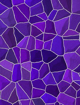violet trencadis broken tiles mosaic