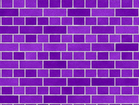 Purple brick wall