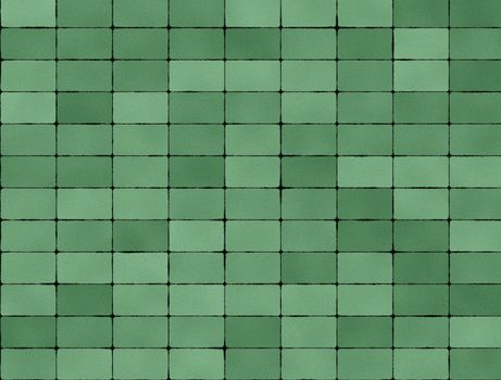 Seamless texture of green tiles