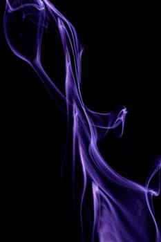 purple smoke in black background