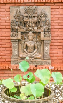 Stone carvings of Buddha
