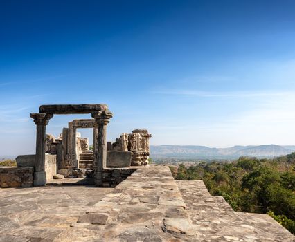 Kumbhalgarh fort, Rajasthan, India.  Kumbhalgarh is a Mewar fortress in the Rajsamand District of Rajasthan state in western India and is known world wide for its great history.