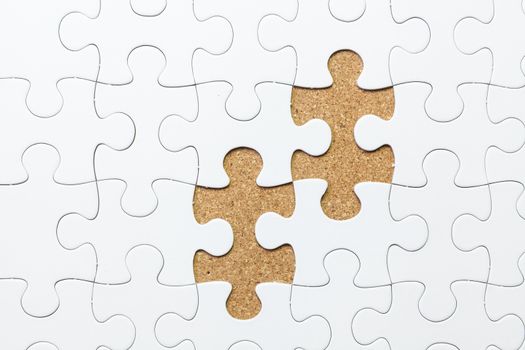 Missing jigsaw puzzle piece