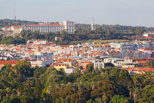 View from height to Madrid, Spain