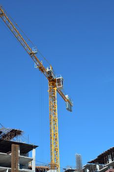 crane on construction site