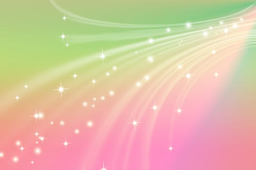 Soft colorful abstract line glowing background