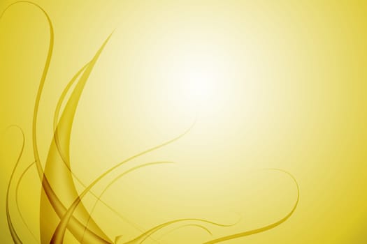 abstract design with wavy yellow background