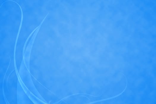 abstract design with wavy and curve blue background