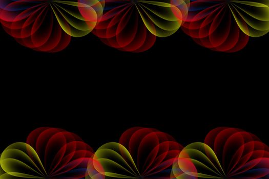 colorful abstract background with circle layers