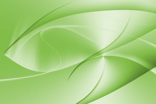 Green abstract design with wavy and curve background