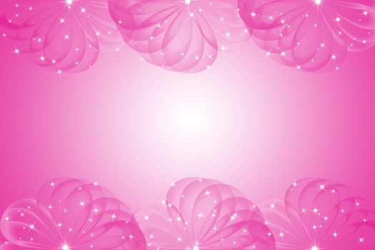 Pink abstract background with circle layers