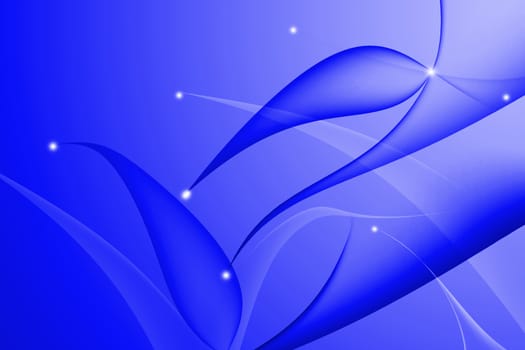 Blue abstract with wavy and curve background