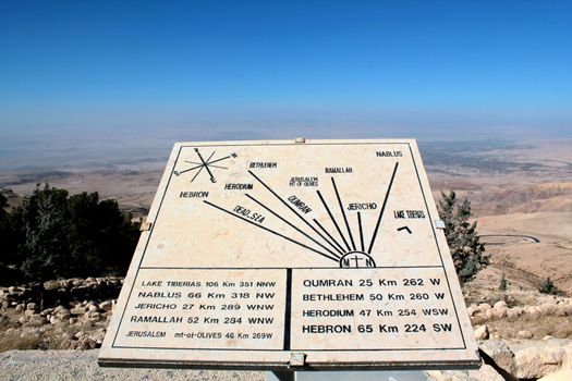 Mount Nebu, memorial of the phrofet Moses. Jordan