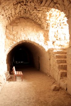Crusader castle Al - Kerak (Karak) in Jordan, Asia 
