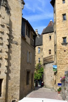 A street in the center of Sarlat