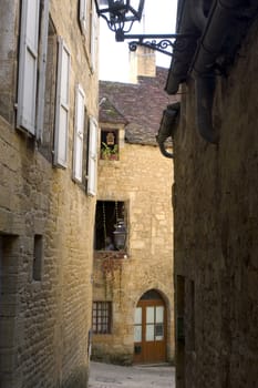 A street in the center of Sarlat