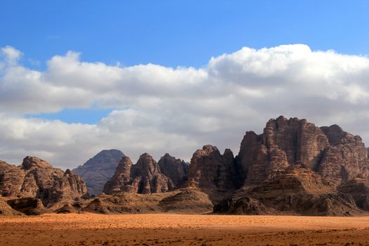 Wadi Rum Desert beautiful landscape. Jordan.