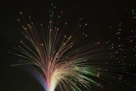 multicolor fiber optics