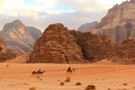 Wadi Rum Desert beautiful landscape. Jordan.