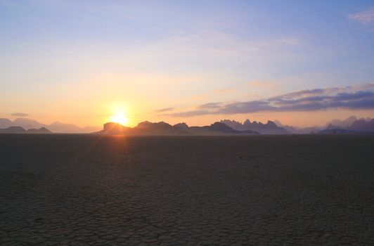 Wadi Rum Desert beautiful landscape. Jordan.