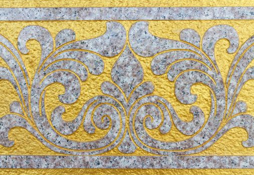 Golden Relief on the Wall