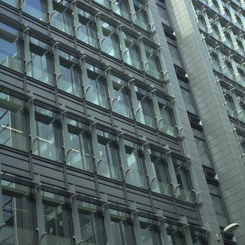 close up of windows on a modern building