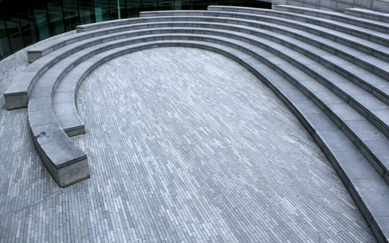 London City Hall outside anphitheate, UK