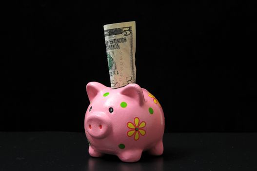 Save Money with One Pink Pig Piggy Bank