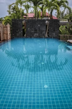 Pool in the resort in thailand