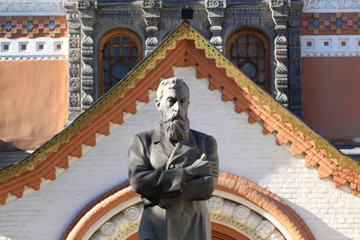 The monument to Pavel Mikhailovich Tretyakov about Tretyakov Gallery.