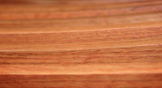 Close up of the wood planks from a chair.