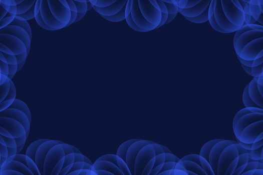 bright blue abstract background with circle layers