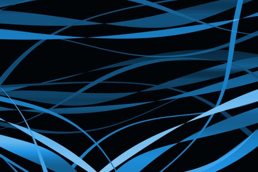 blue abstract with lines on dark background