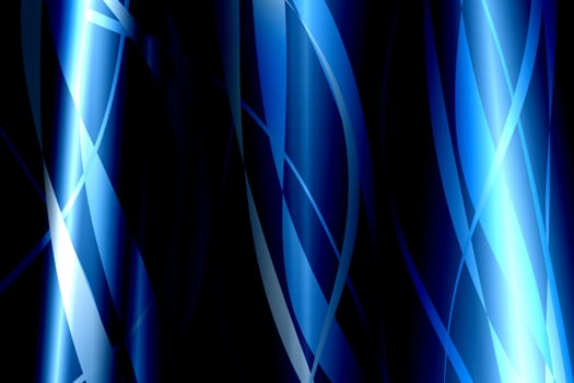 Blue lines abstract on dark background