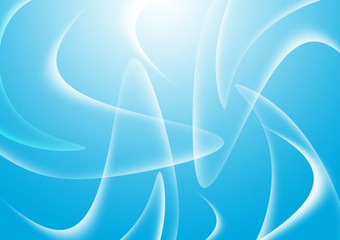 Blue abstract design with wavy and curve background