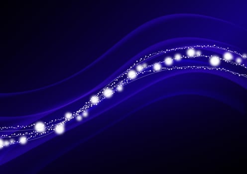 abstract curve blue background