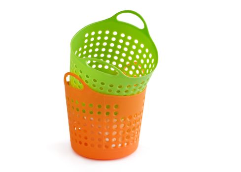 empty basket isolated on white background