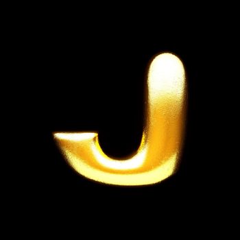 isolated golden letter