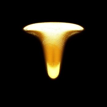 isolated golden letter