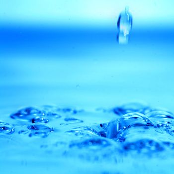 water splash macro close up