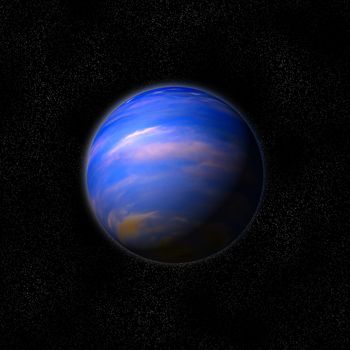 exoplanet in deep space