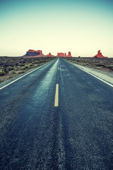 Road To Monument Valley with special photographic processing