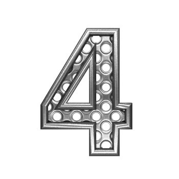 isolated metal figure