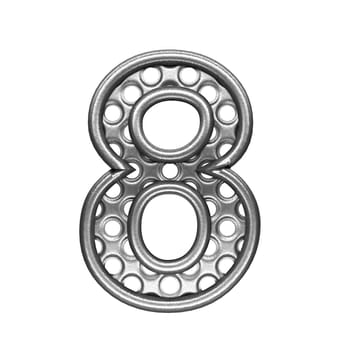 isolated metal figure