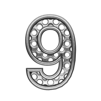isolated metal figure